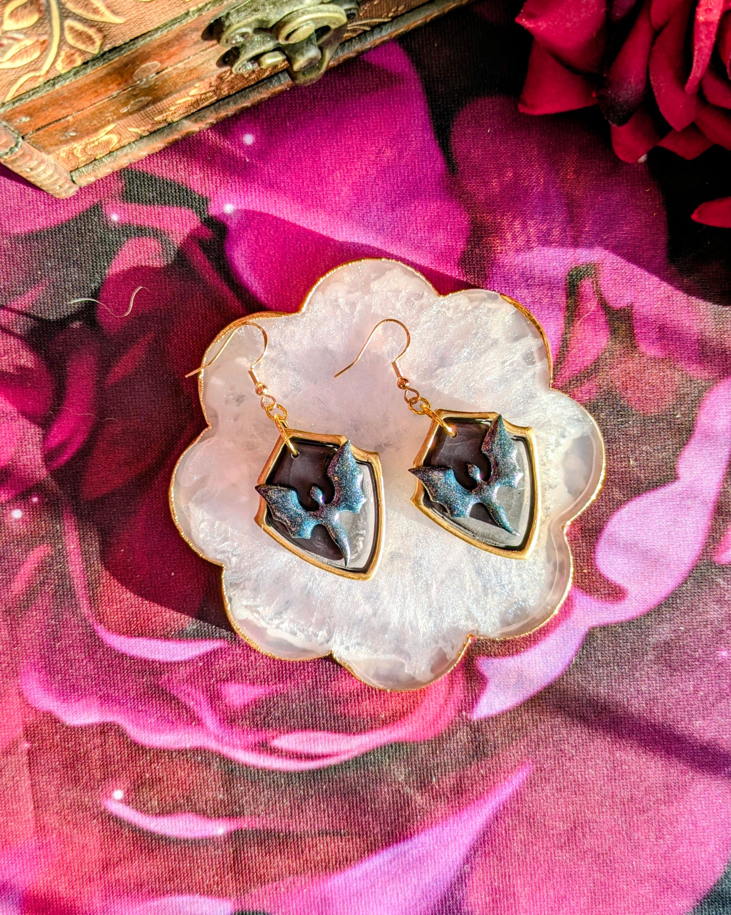 Dragon Shield Earrings