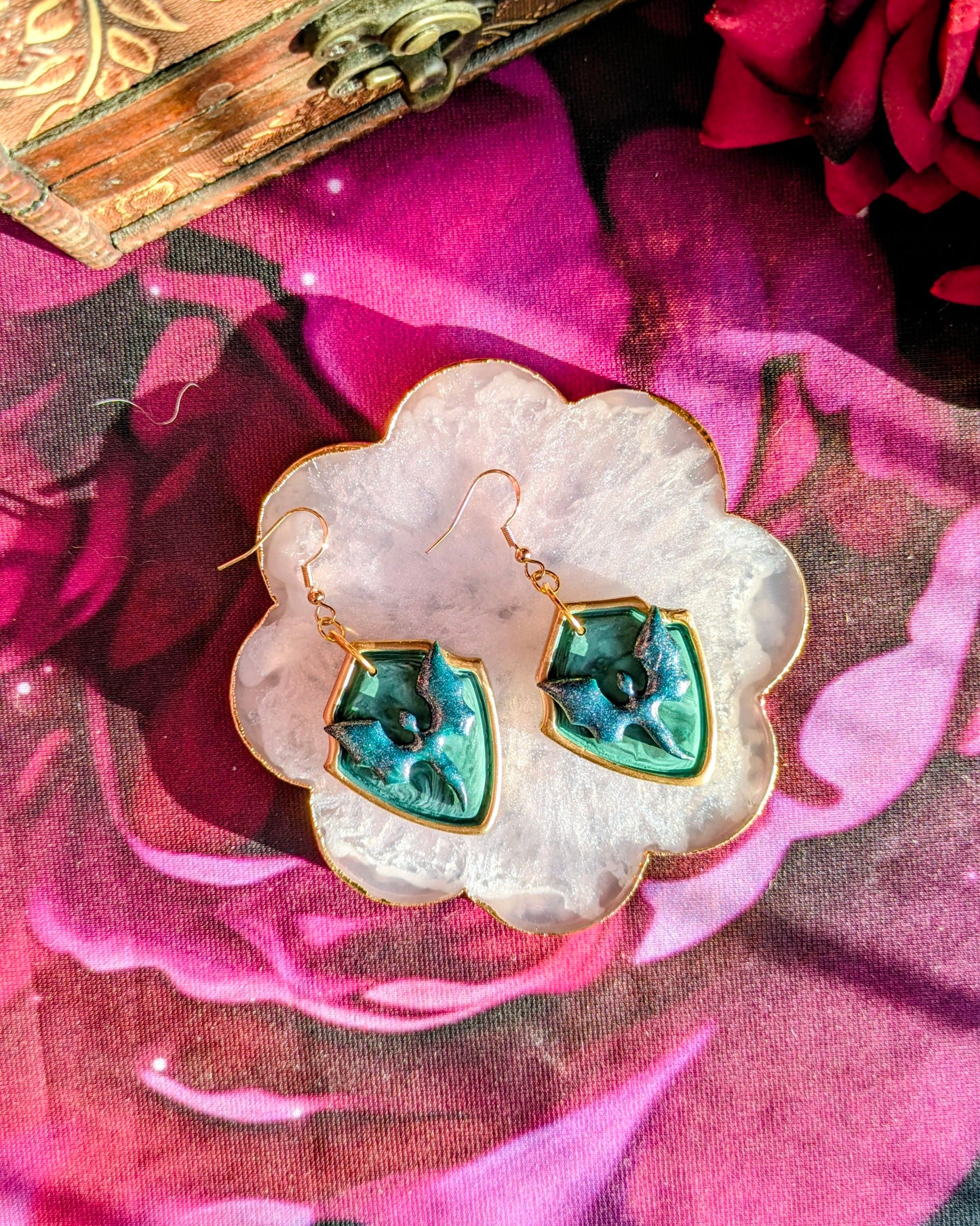Dragon Shield Earrings