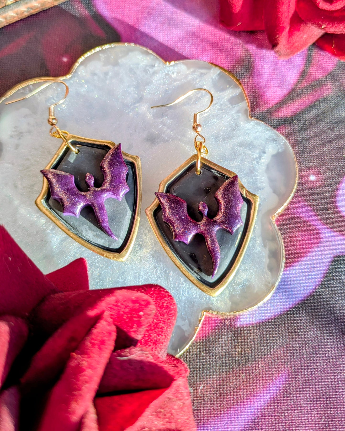 Dragon Shield Earrings