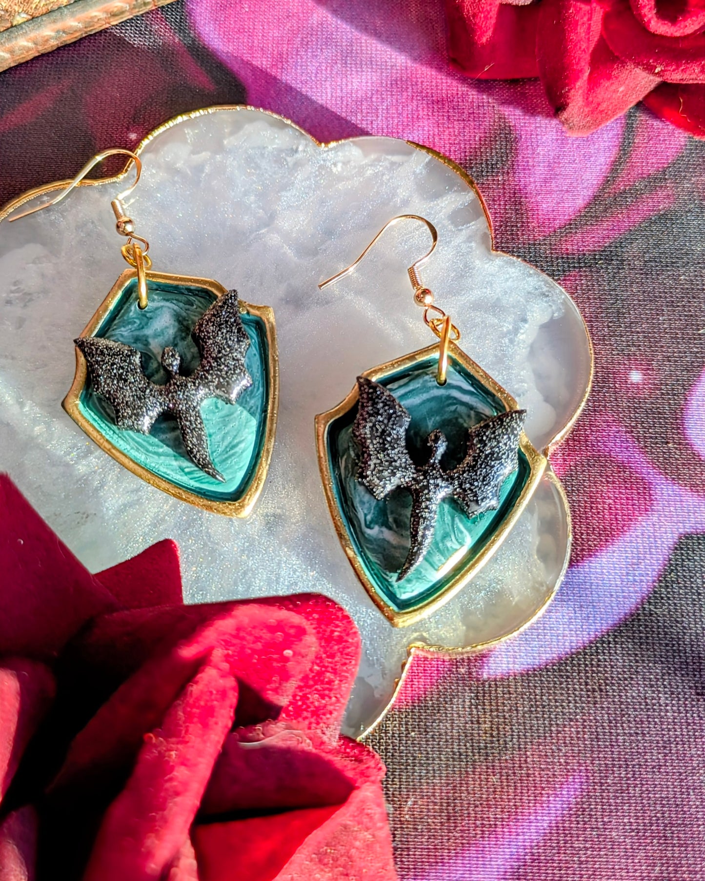 Dragon Shield Earrings