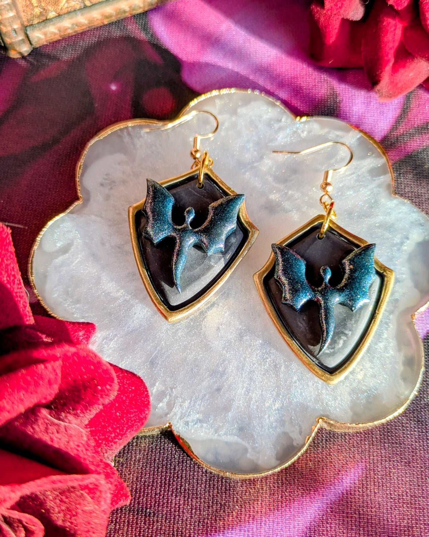 Dragon Shield Earrings