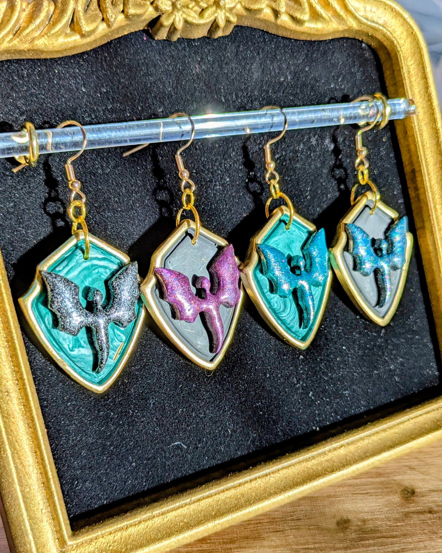 Dragon Shield Earrings
