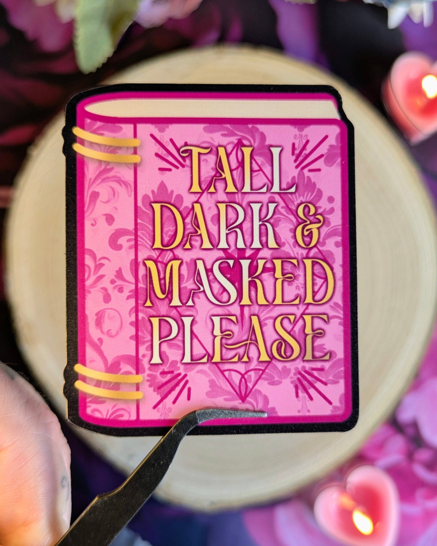 Tall, Dark and Masked - Die Cut Stickers