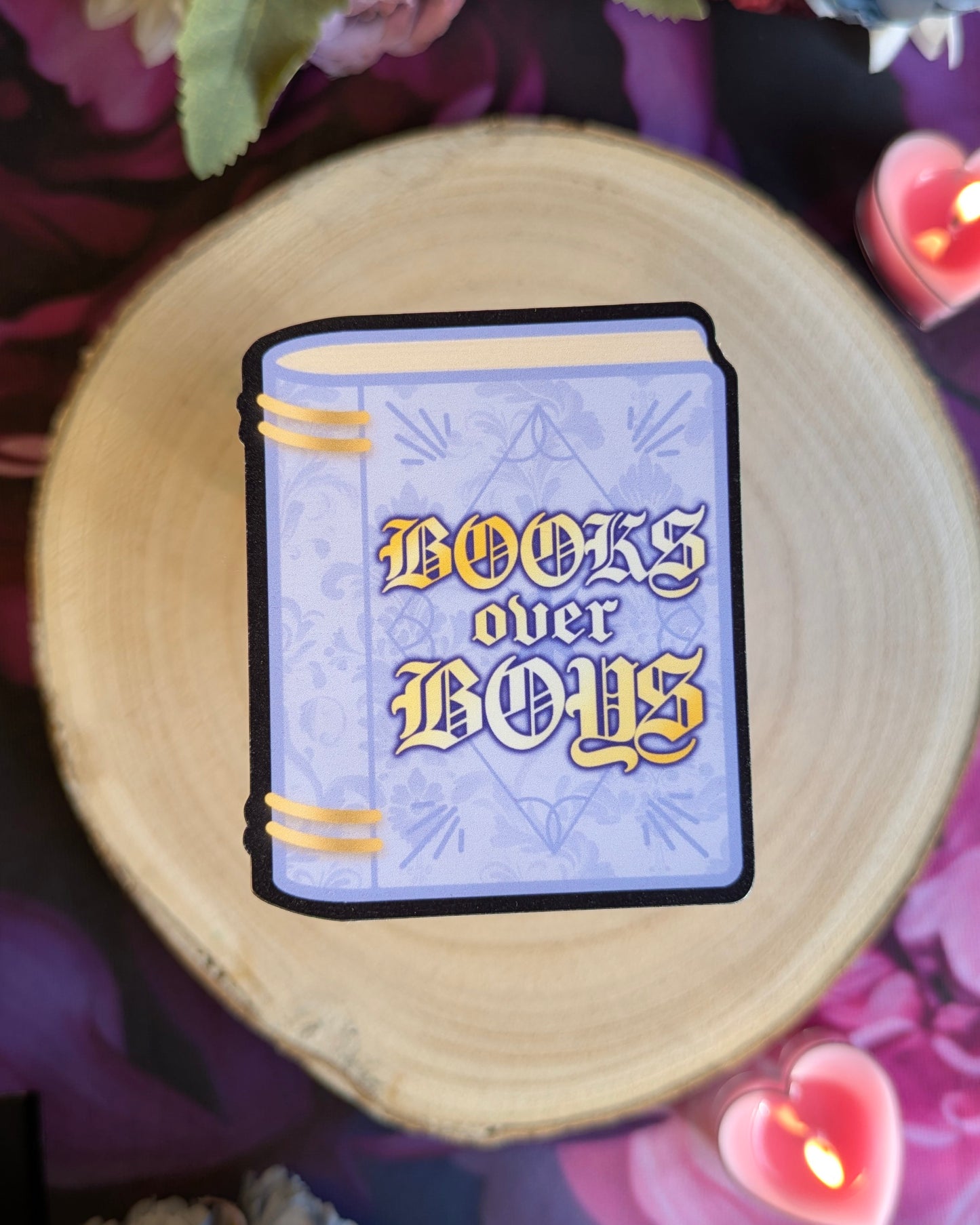 Books Over Boys - Die Cut Stickers