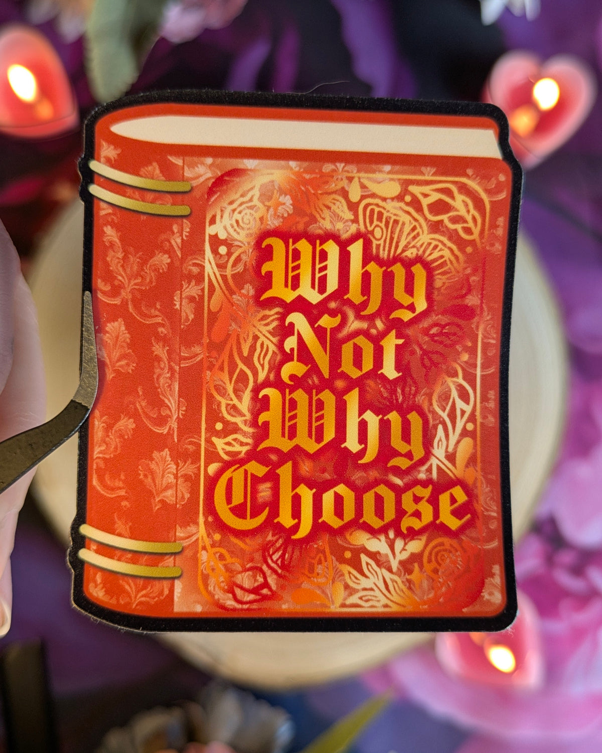 Why Not Sticker Why Not Why Choose - Die Cut Sticker – Krorroskos Designs