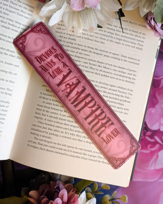 Devious Ways to Lure a Vampire - Book Spine Bookmark