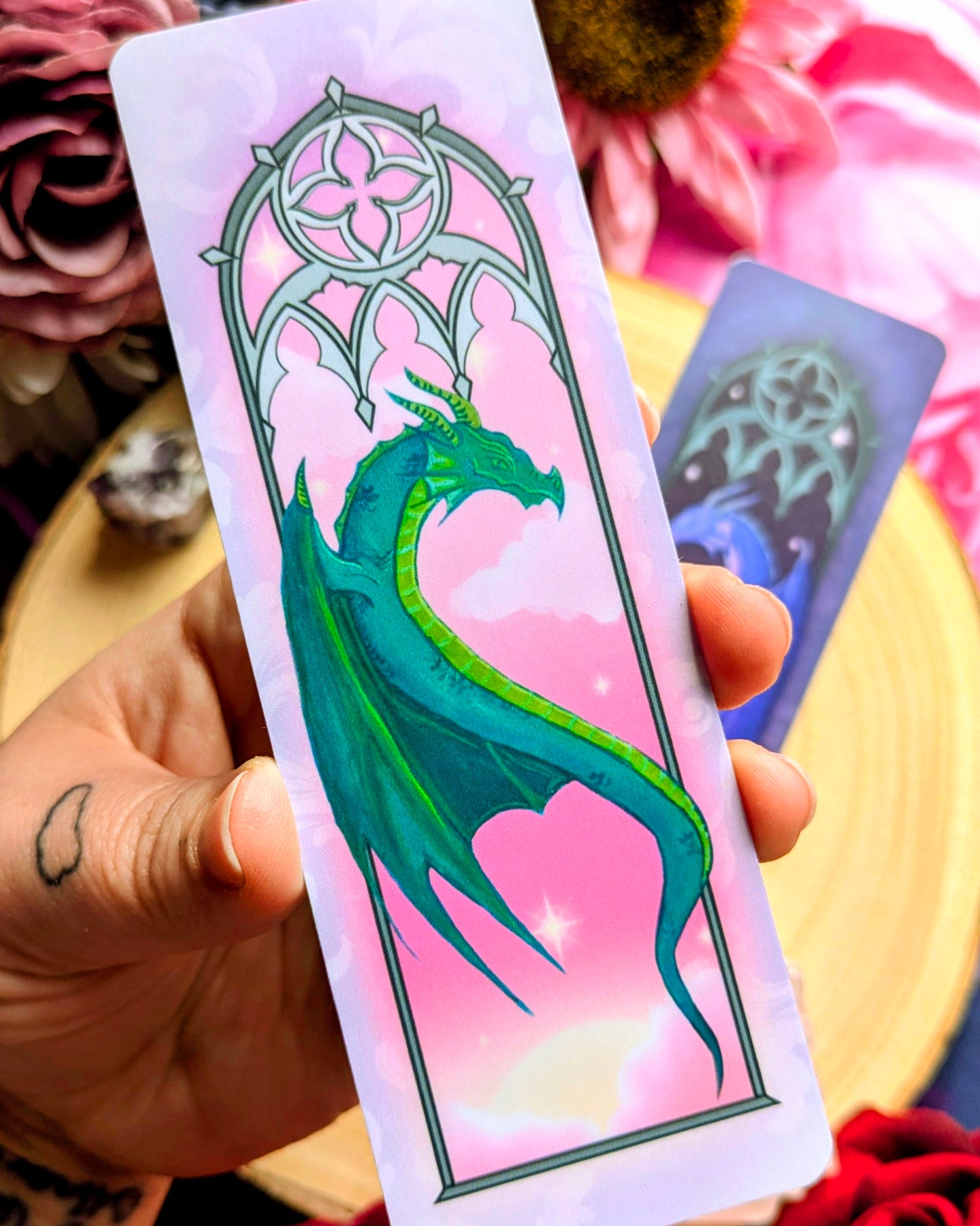 Bookshelves & Drakes - Day & Night Bookmarks