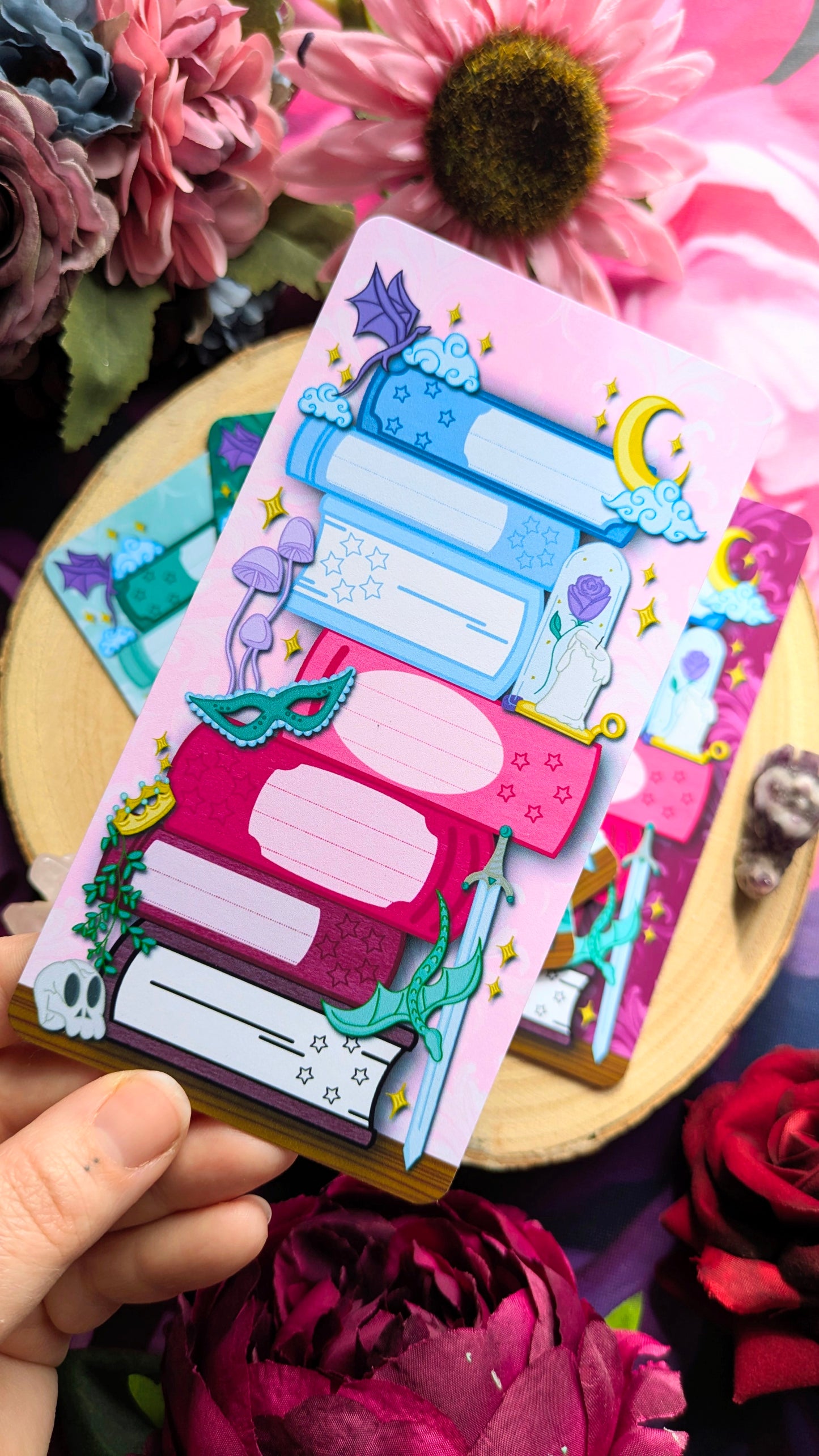 Bookshelves & Drakes - Book Review Book Stack Bookmark