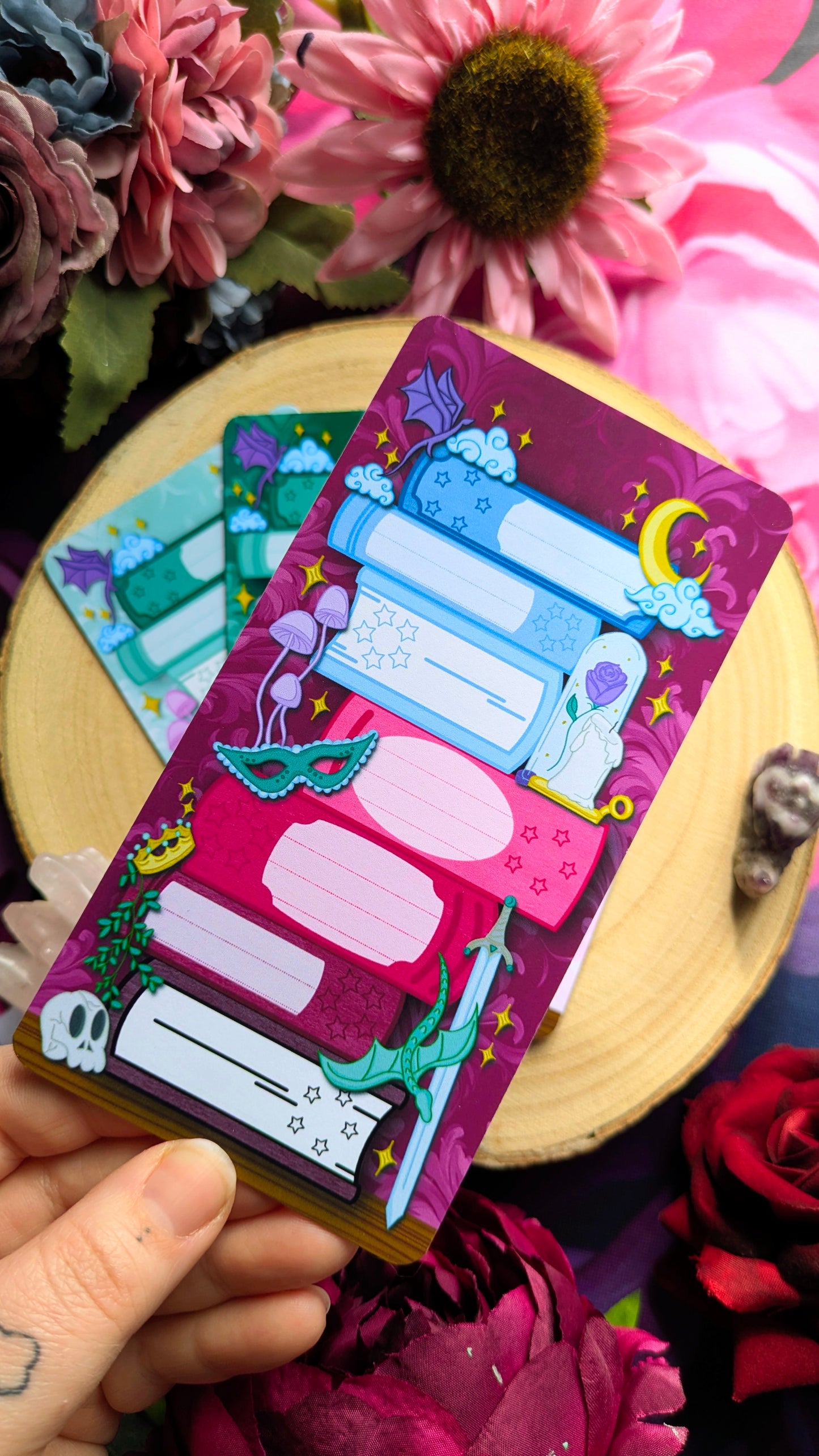 Bookshelves & Drakes - Book Review Book Stack Bookmark