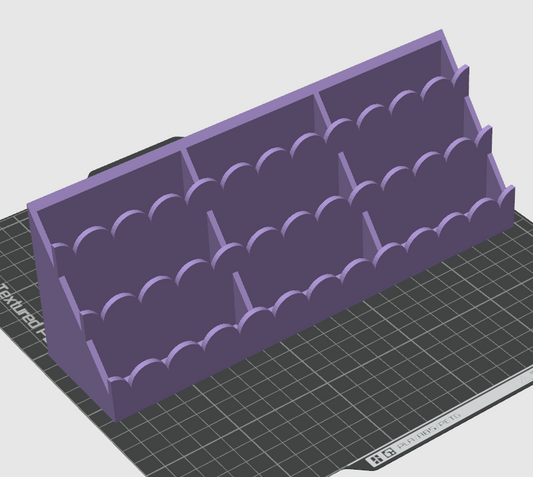 The Three Section Three Tier Scallop Shelf