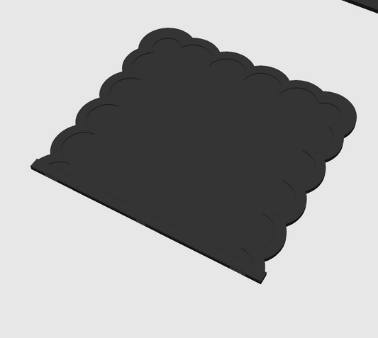 The Scalloped Backer - Top Shelf Attachment