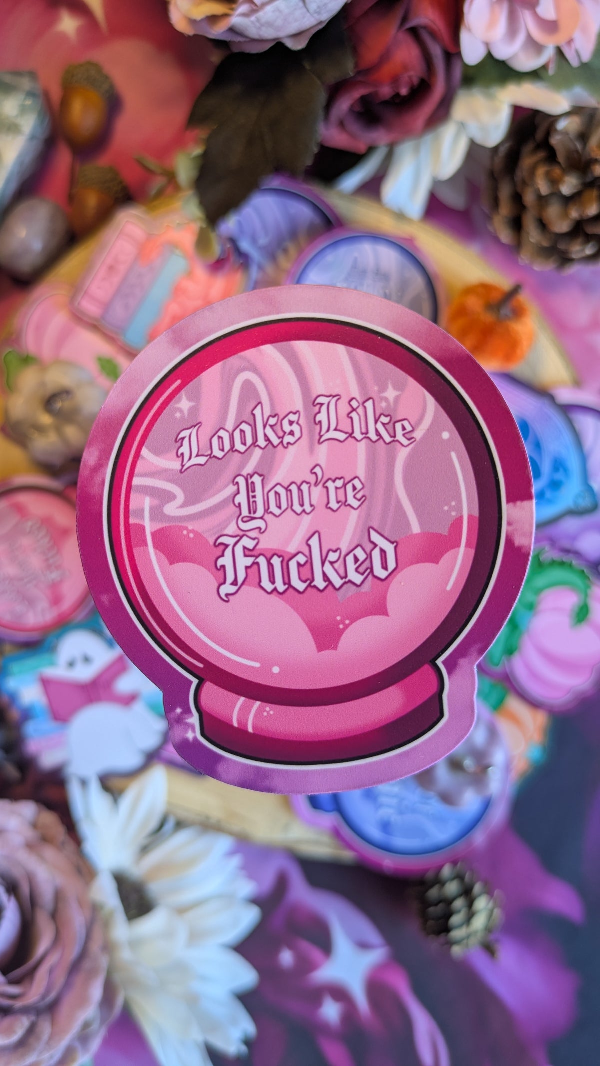 Crystal Ball says you're doomed - Sticker
