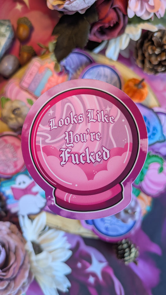 Crystal Ball says you're doomed - Sticker
