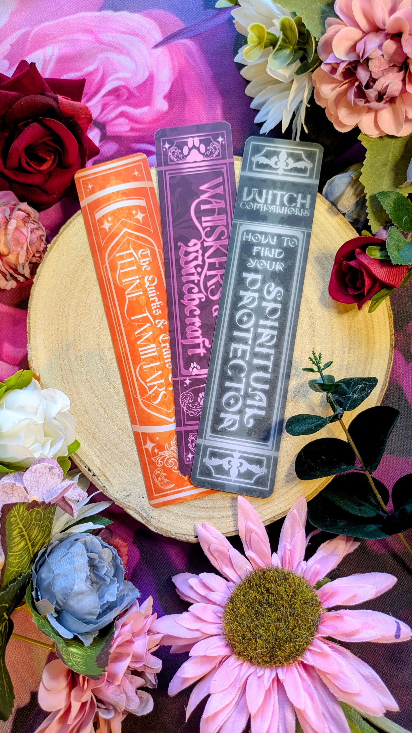 Whiskers & Witchcraft - Book Spine Bookmark