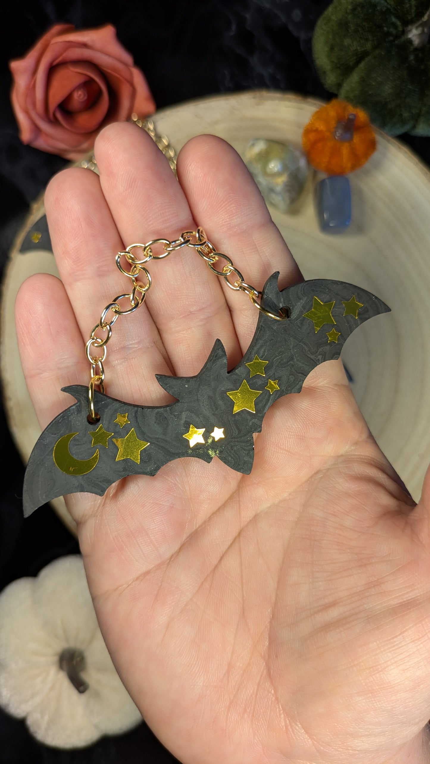 Celestial Bat Trio Wall Hangings