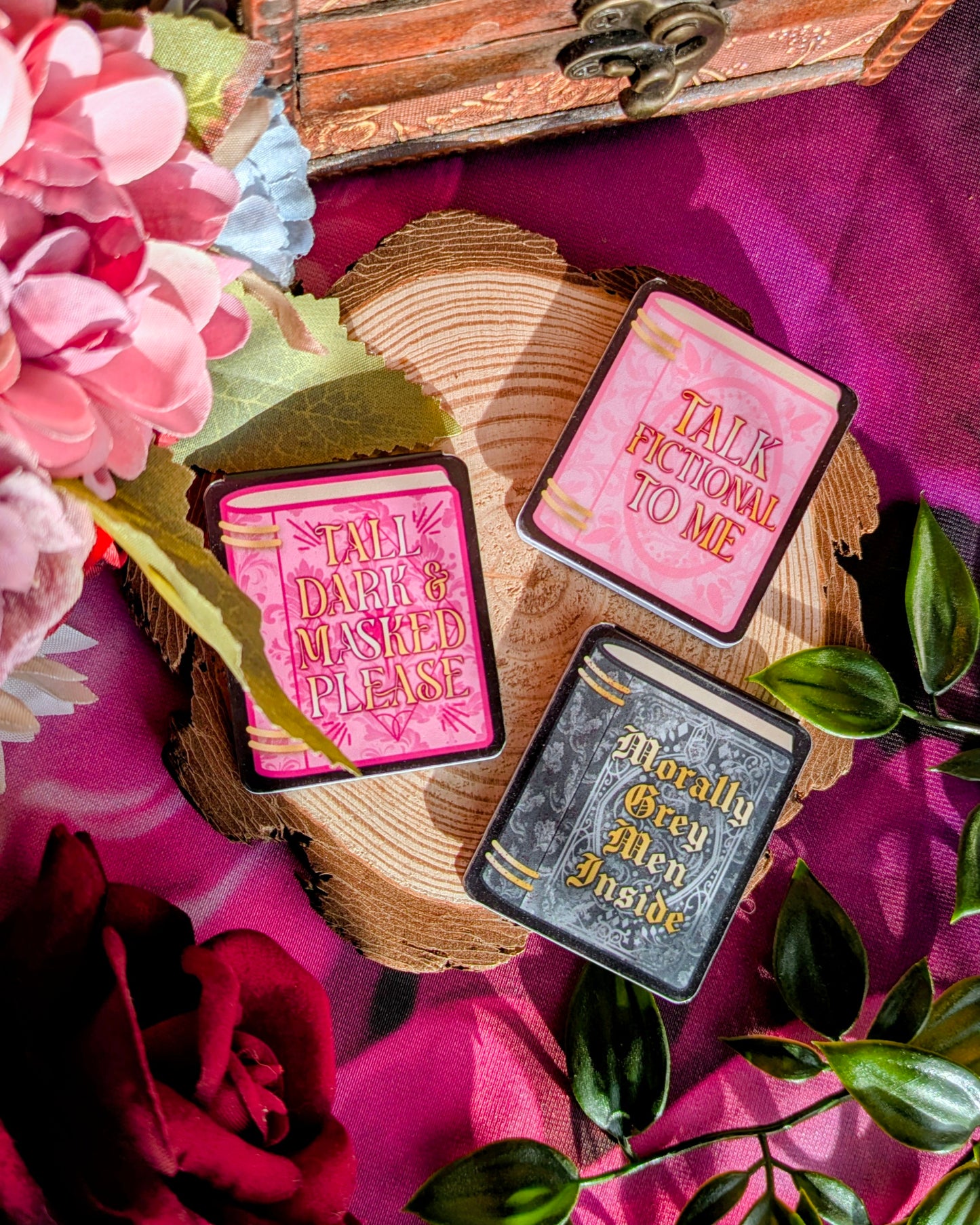 Book Trope Magnetic Bookmarks