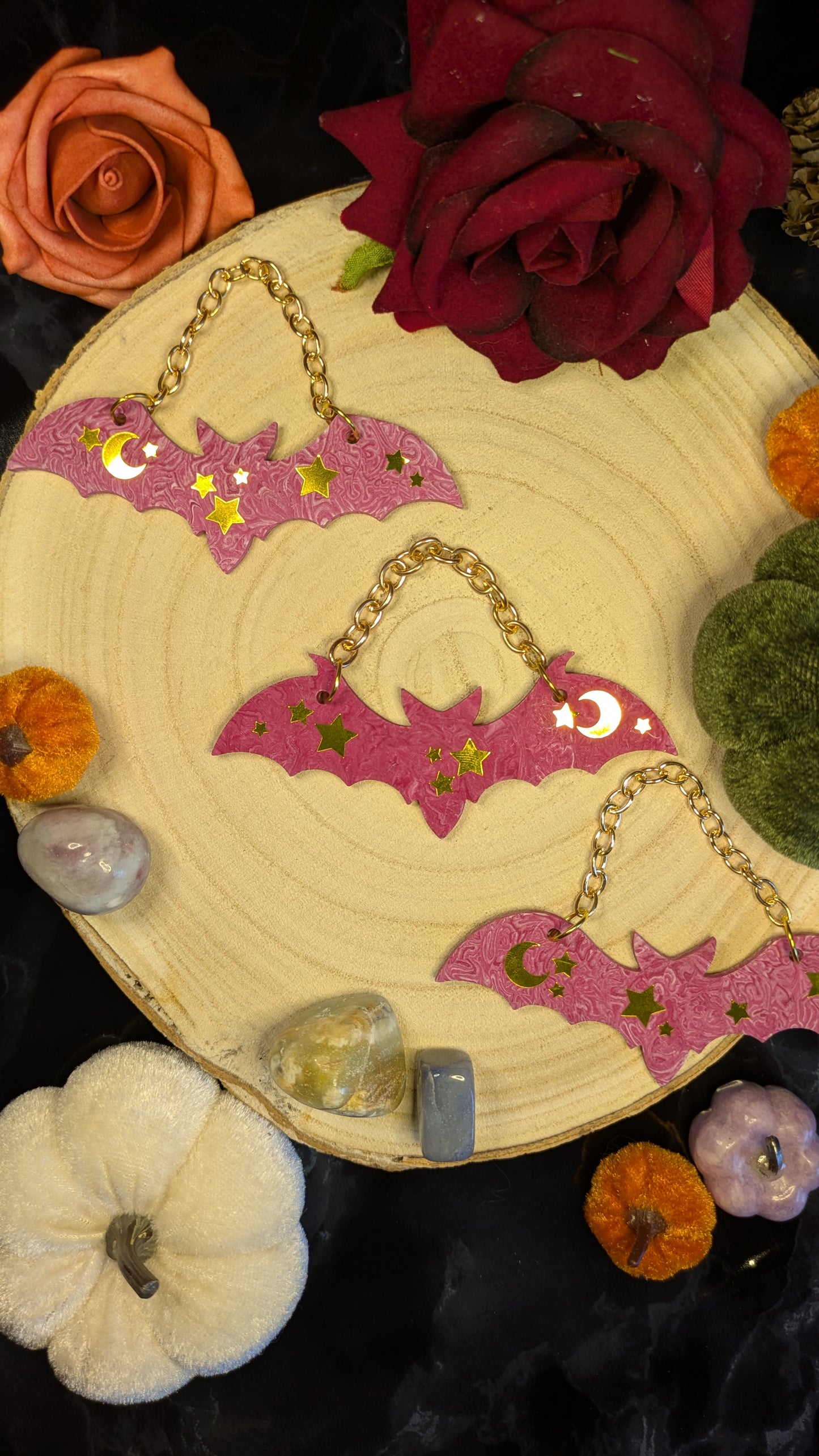 Celestial Bat Trio Wall Hangings