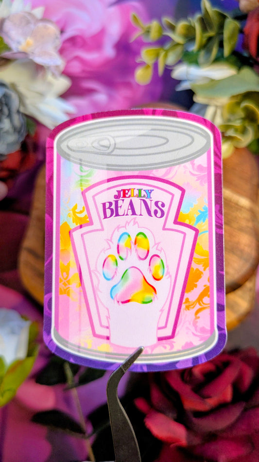 Can of Jelly Beans - Die Cut Stickers