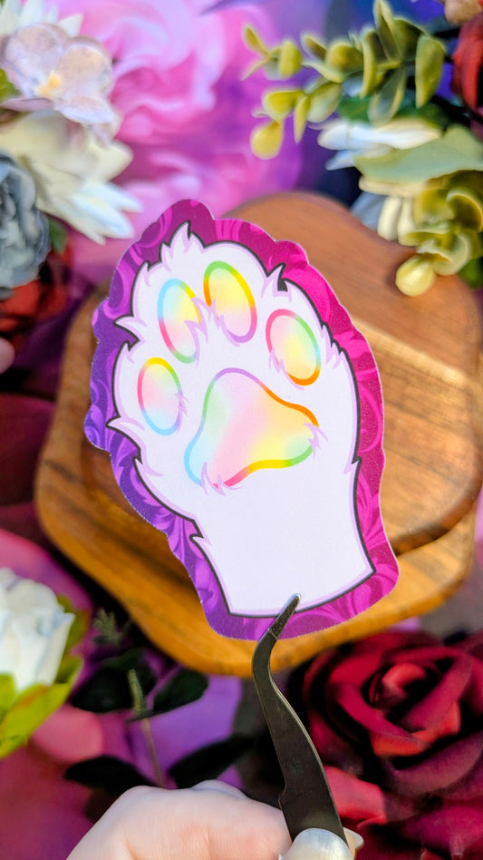 Jelly Cat Paw - Die Cut Stickers