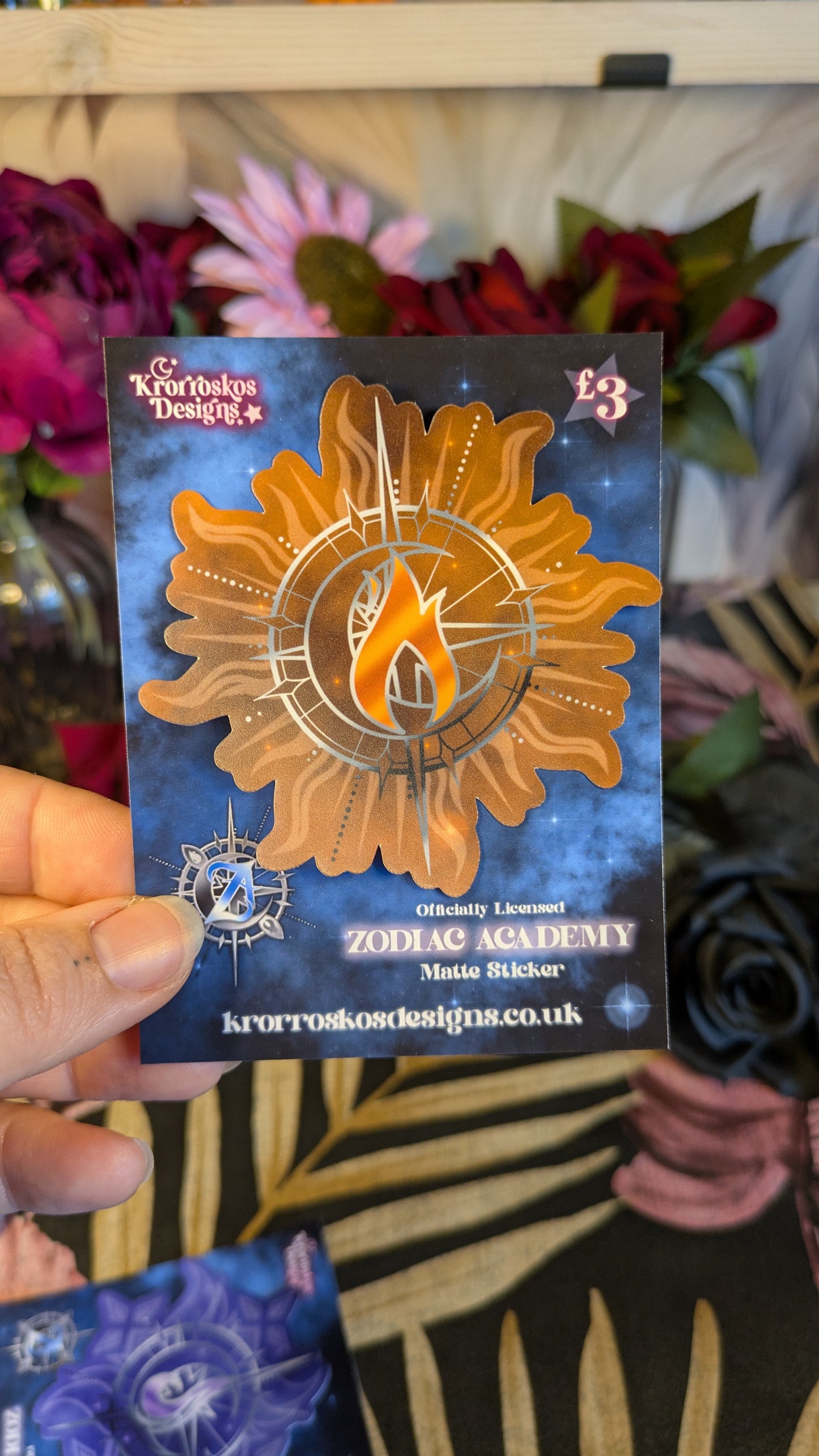Zodiac Academy School Houses Dark Stickers - Officially Licensed Zodiac Academy