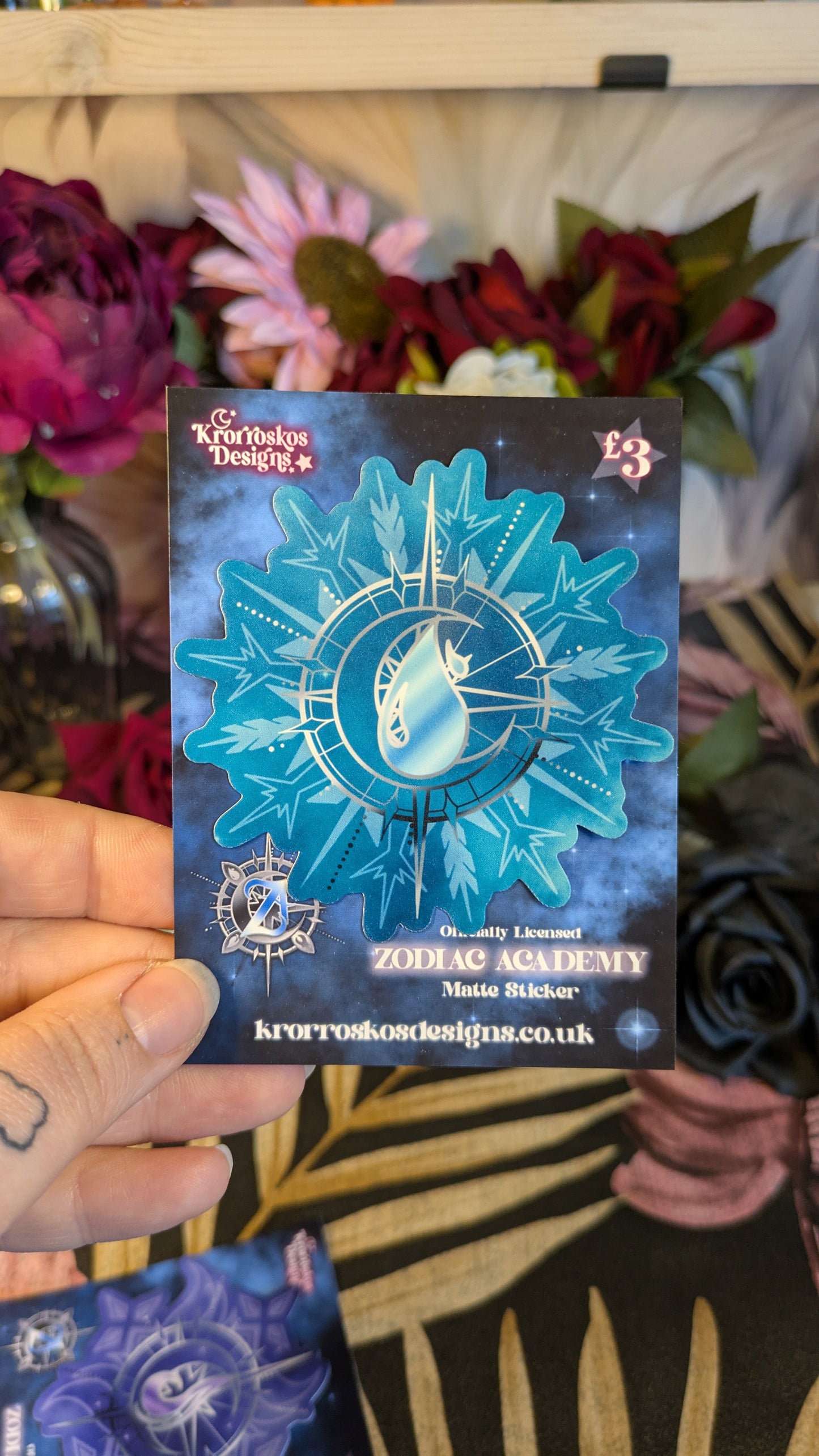 Zodiac Academy School Houses Dark Stickers - Officially Licensed Zodiac Academy