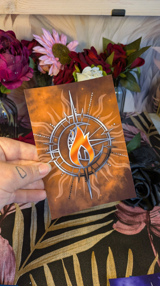 House Ignis Dark Art Print - Officially Licensed Zodiac Academy