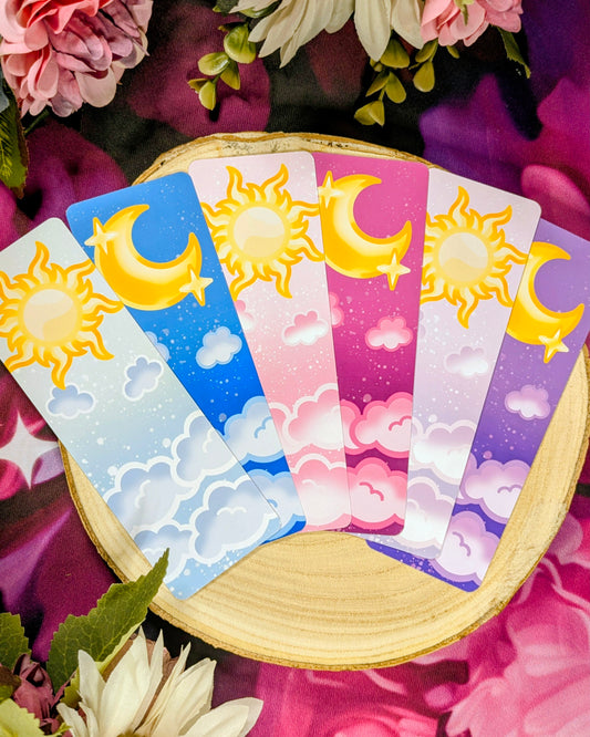 Celestial Sun & Moon Matte Bookmarks