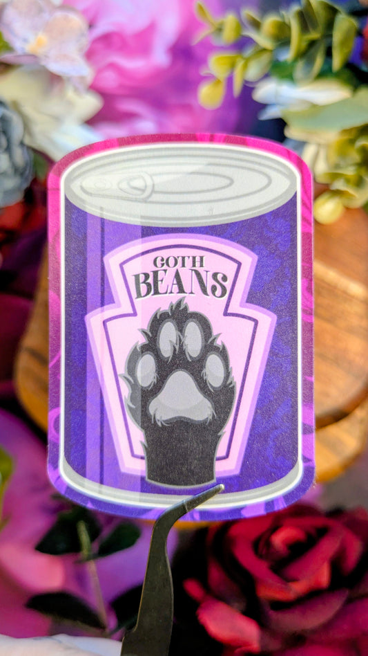 Can of Goth Beans - Die Cut Stickers