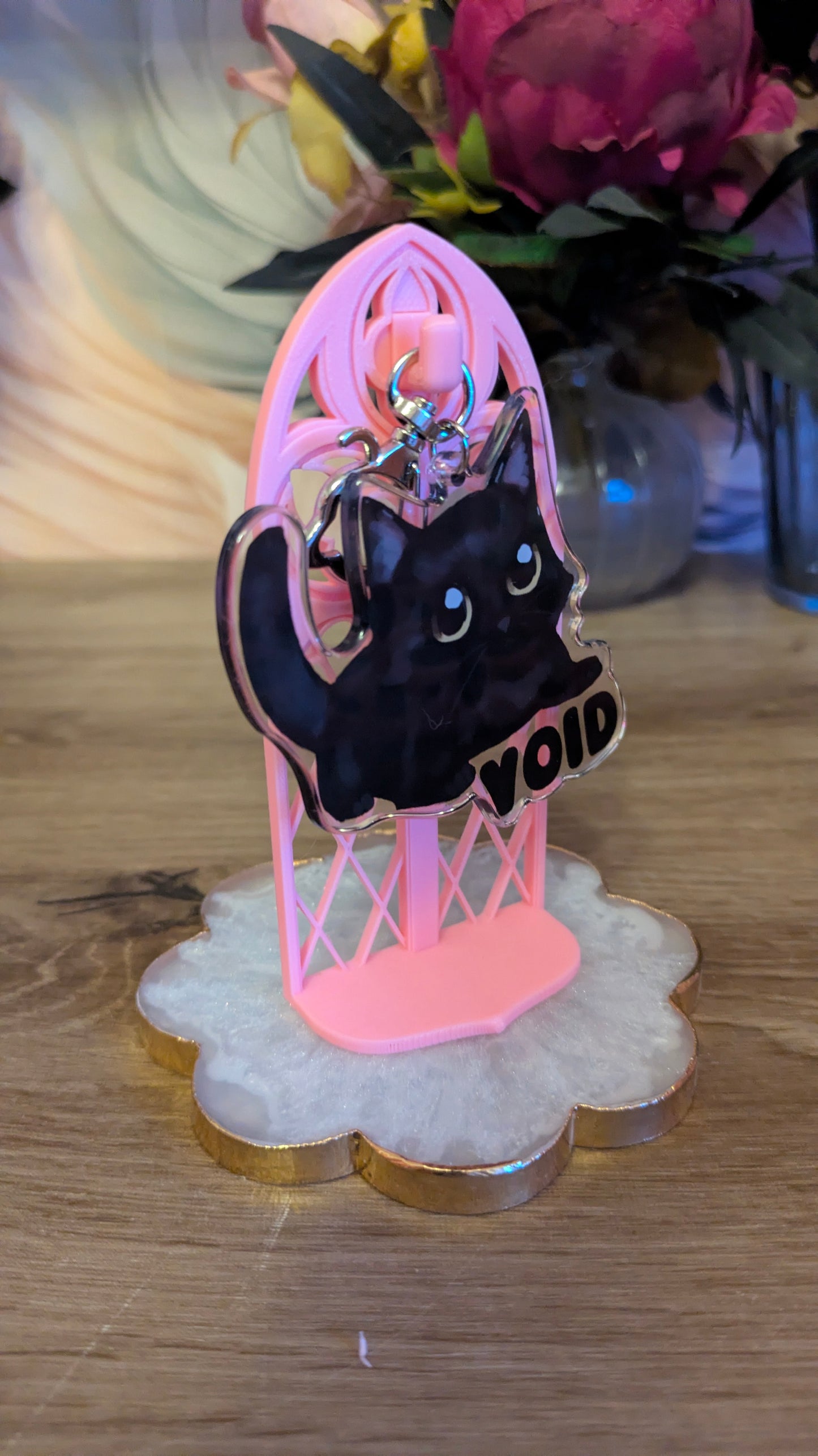 Freestanding Cathedral Keyring Stand