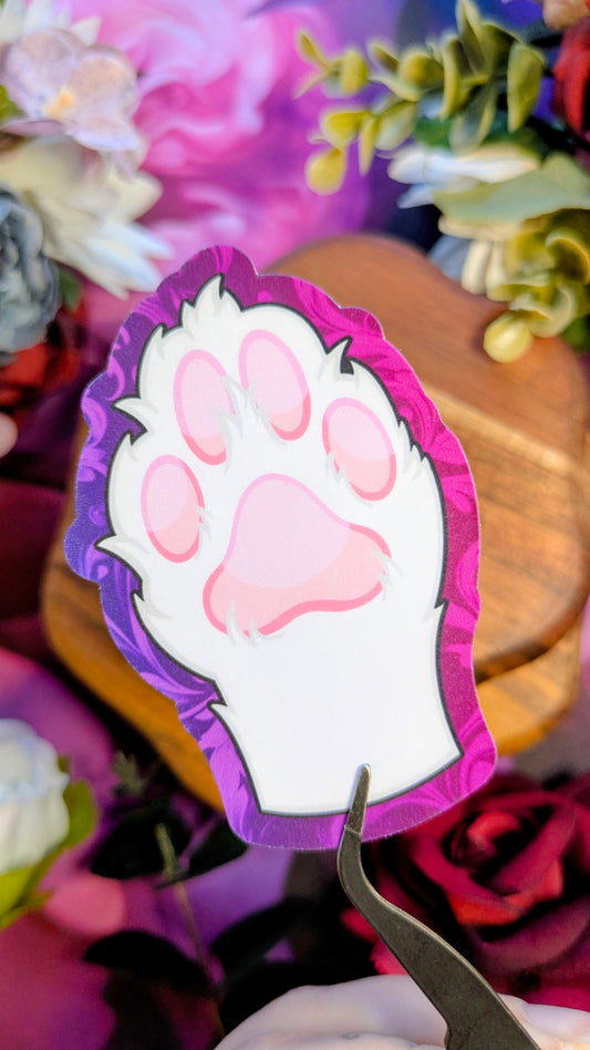 Cloud Cat Paw - Die Cut Stickers