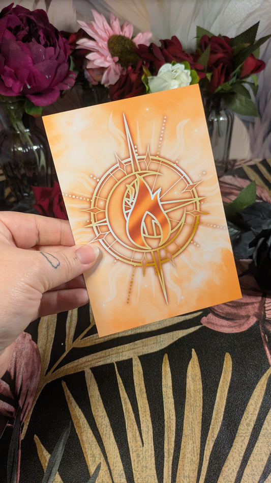 House Ignis Pastel Art Print - Officially Licensed Zodiac Academy