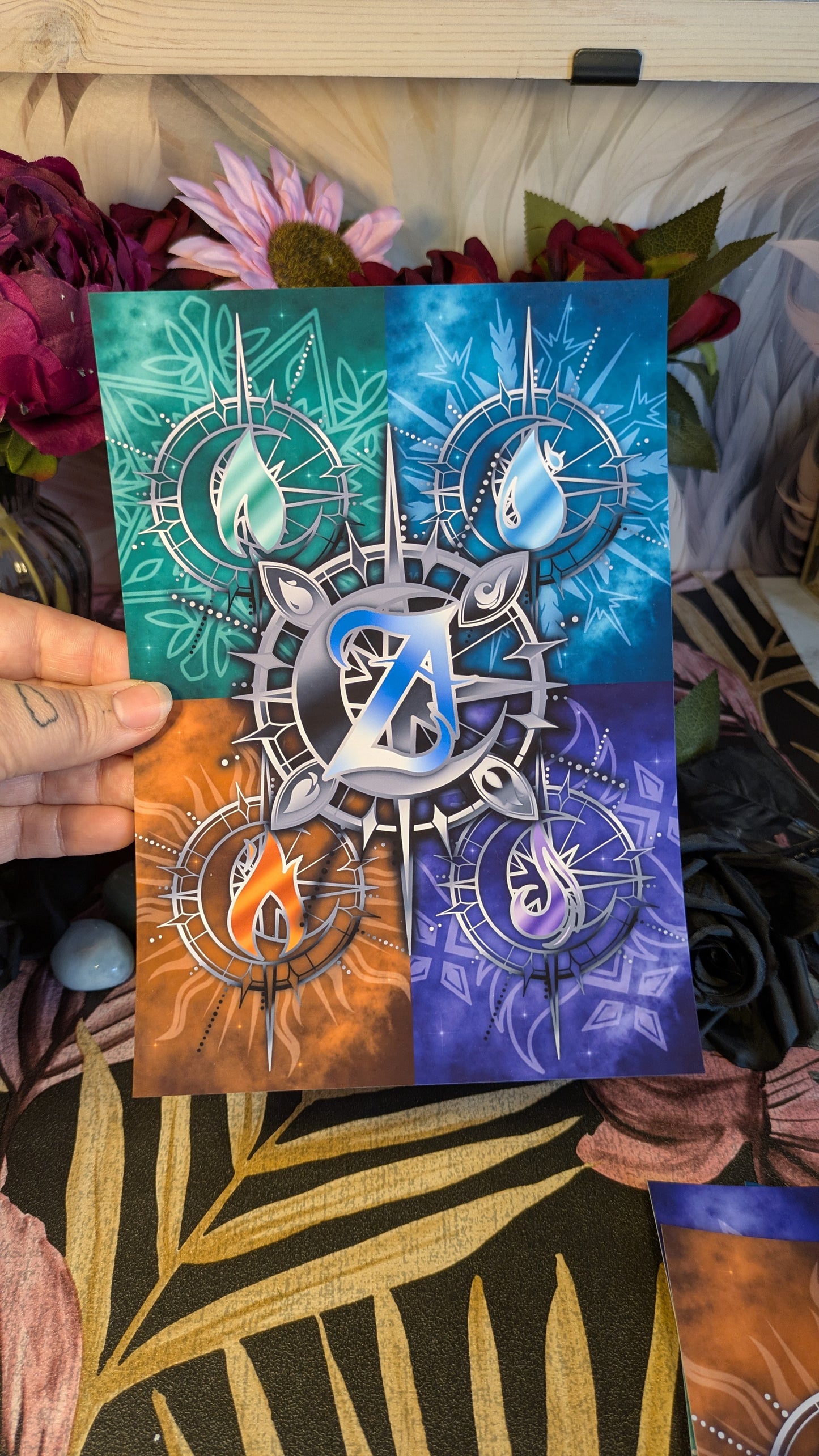 Zodiac Academy School Houses Dark Art Print - Officially Licensed Zodiac Academy