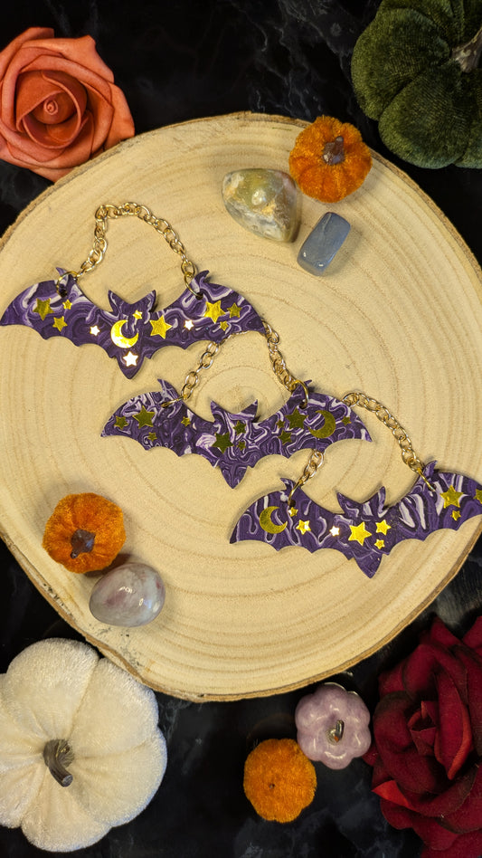 Celestial Bat Trio Wall Hangings