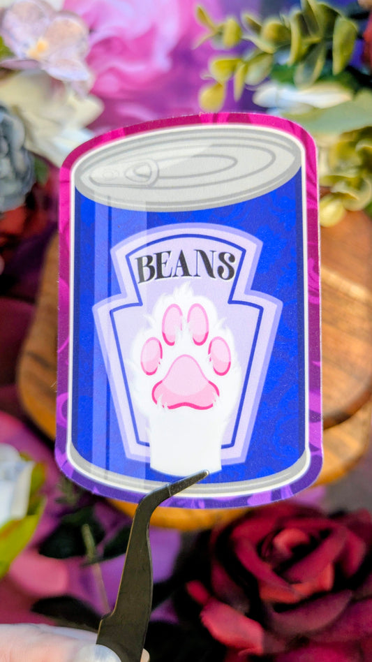 Can of Beans - Die Cut Stickers