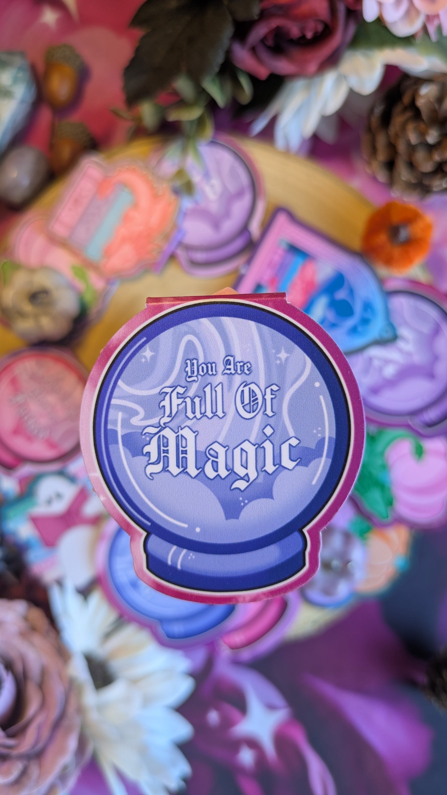 Crystal Ball says you are full of magic - Magnetic Bookmark