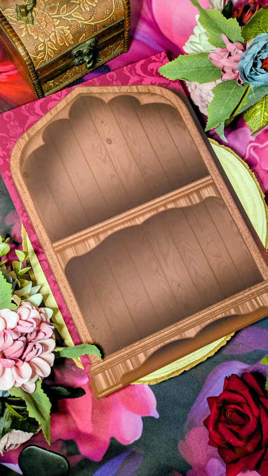 The Krorroskos Library Empty Bookshelf Print