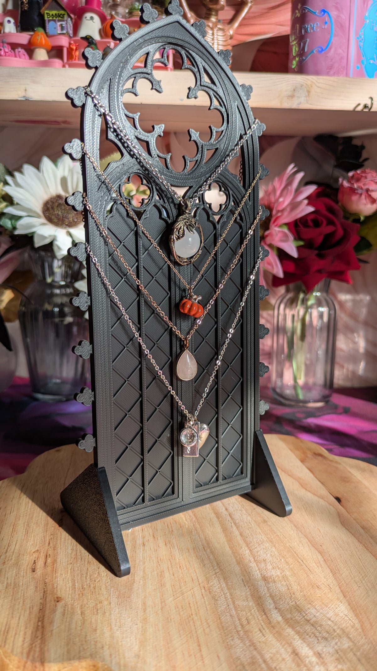 Freestanding Cathedral Multi Necklace Stand