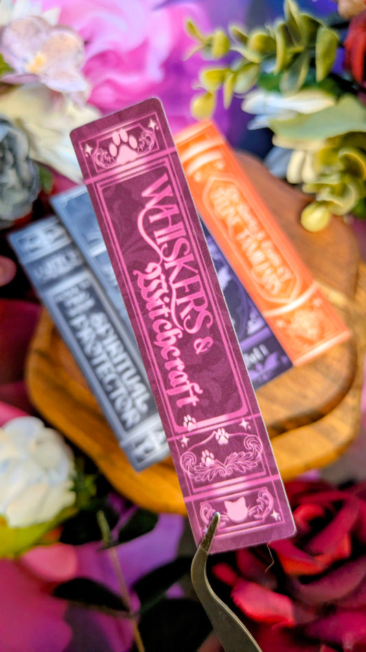 Whiskers & Witchcraft - Book Spine Sticker