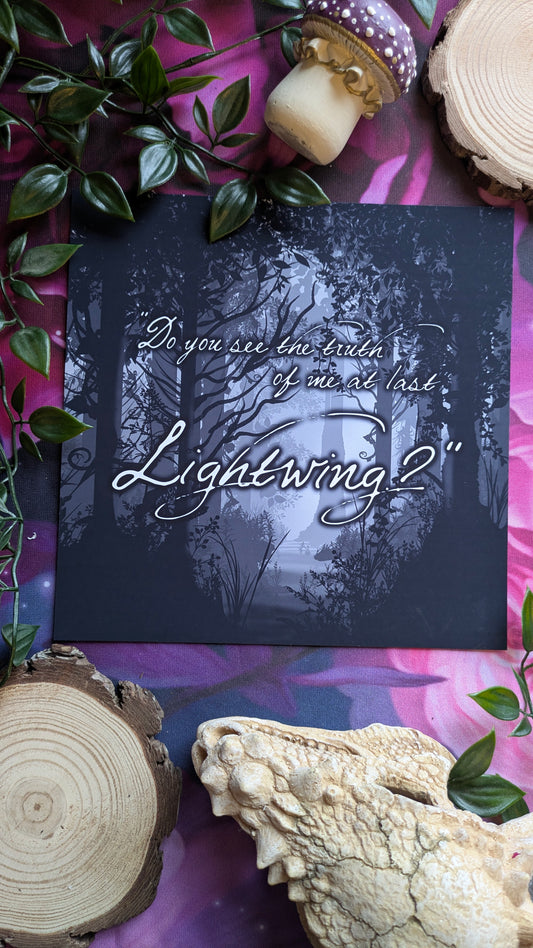 Do You See The Truth Of Me Now Lightwing? - Officially Licensed Hollow Art Print