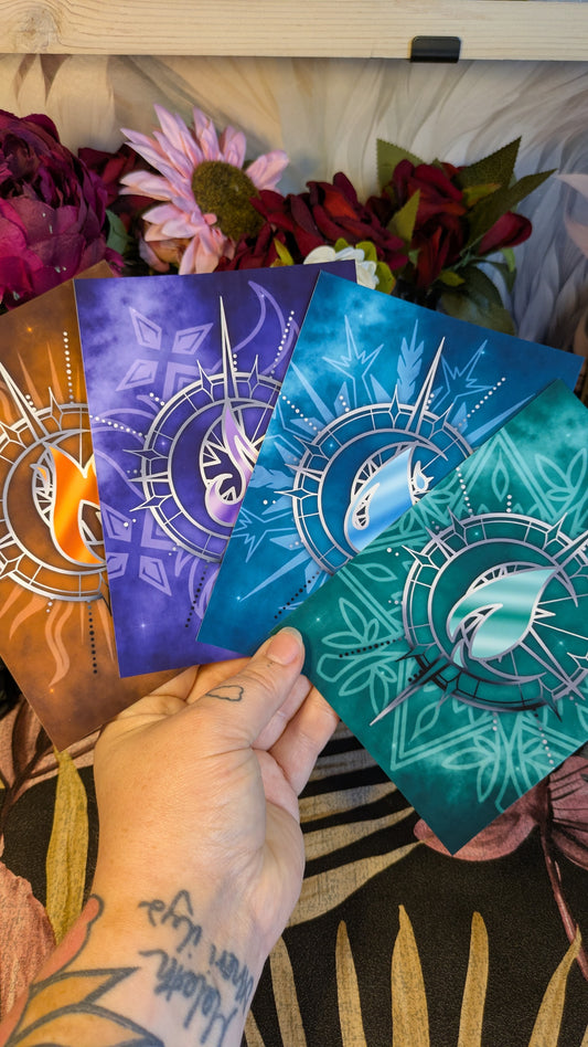 Zodiac Academy Full Set Dark Art Prints - Officially Licensed Zodiac Academy