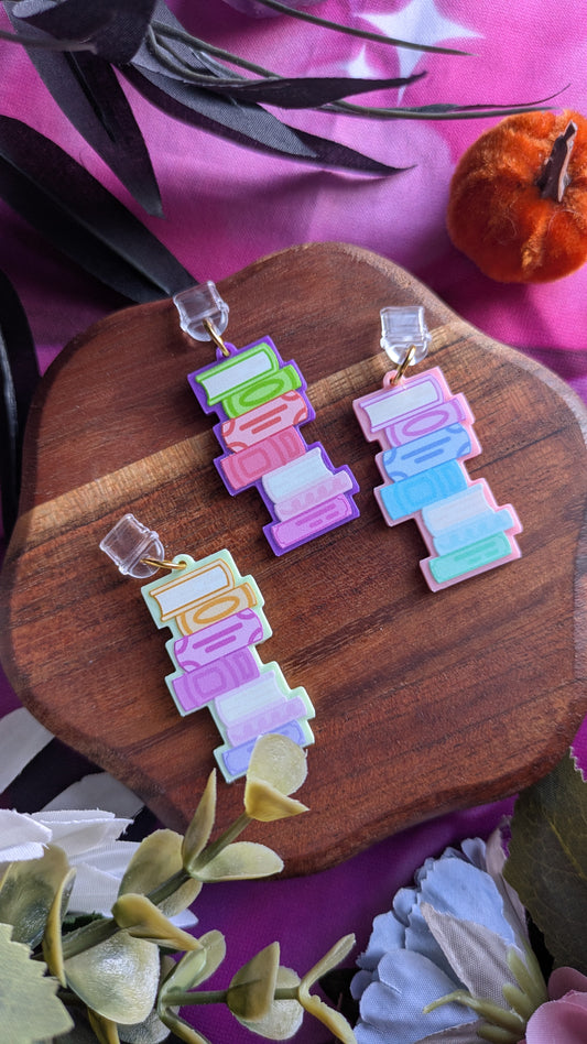 Book Stack Dust Plug Charms