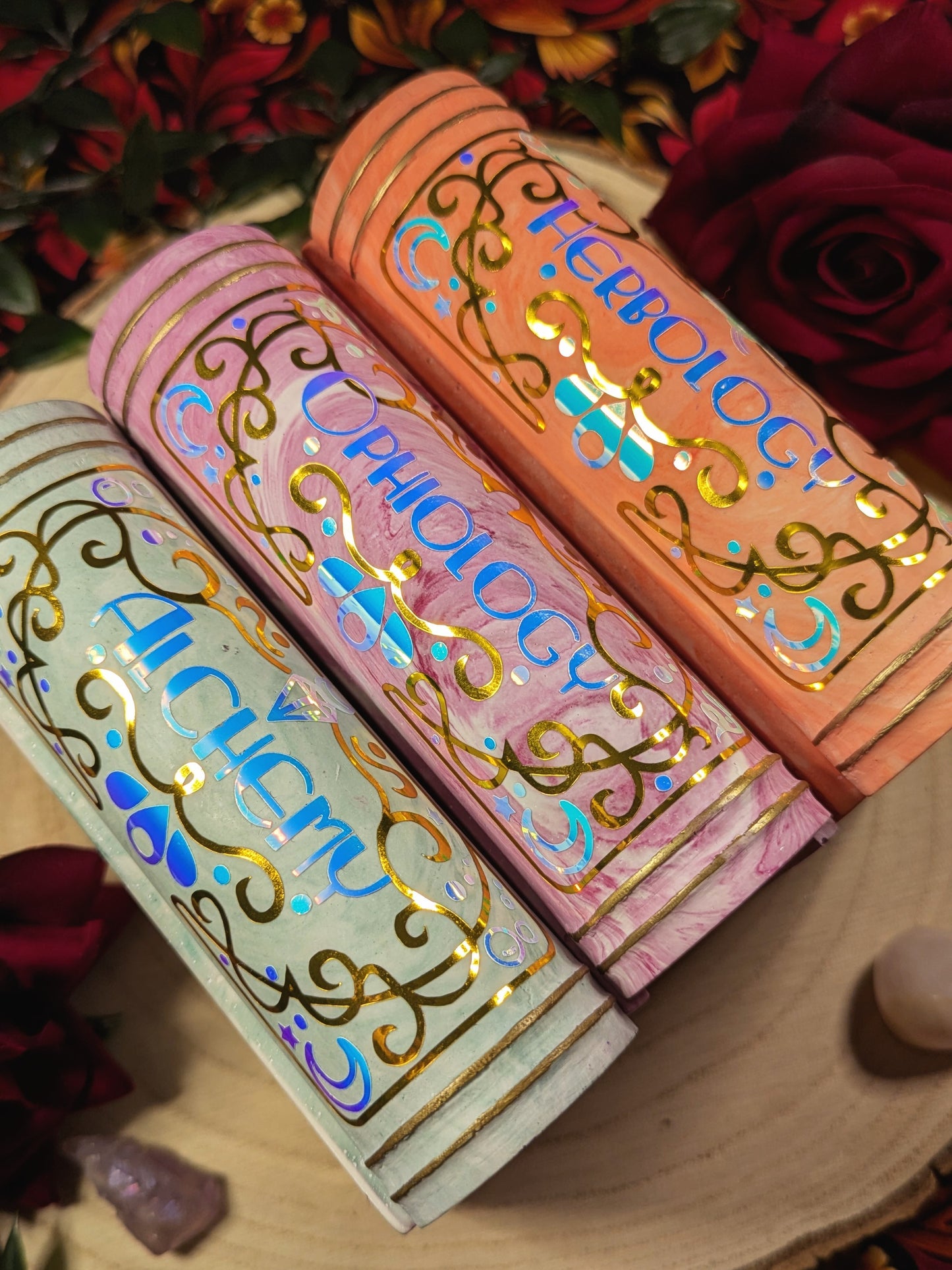 Alchemy Themed Trinket Book Shaped Jewellery Box