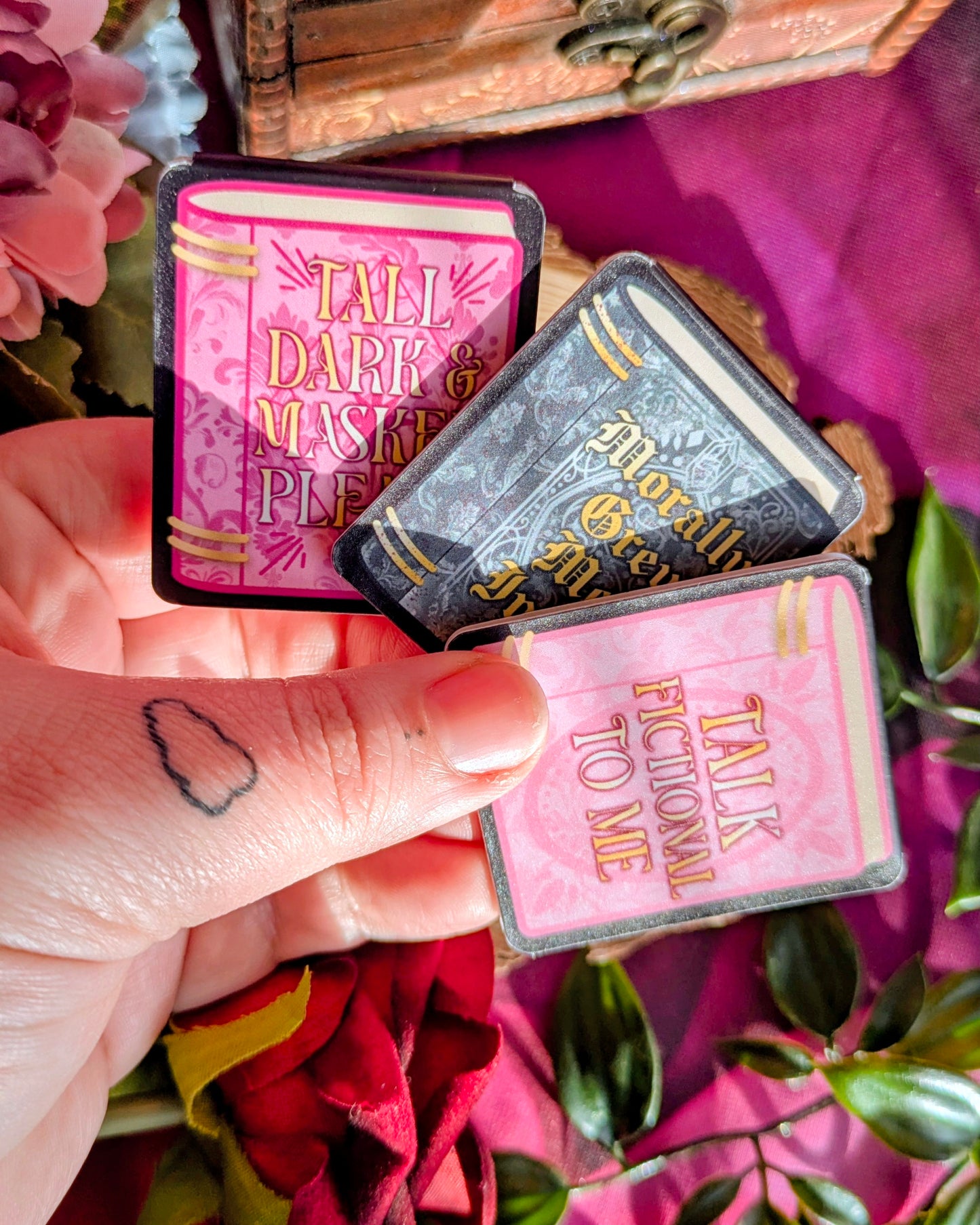 Book Trope Magnetic Bookmarks