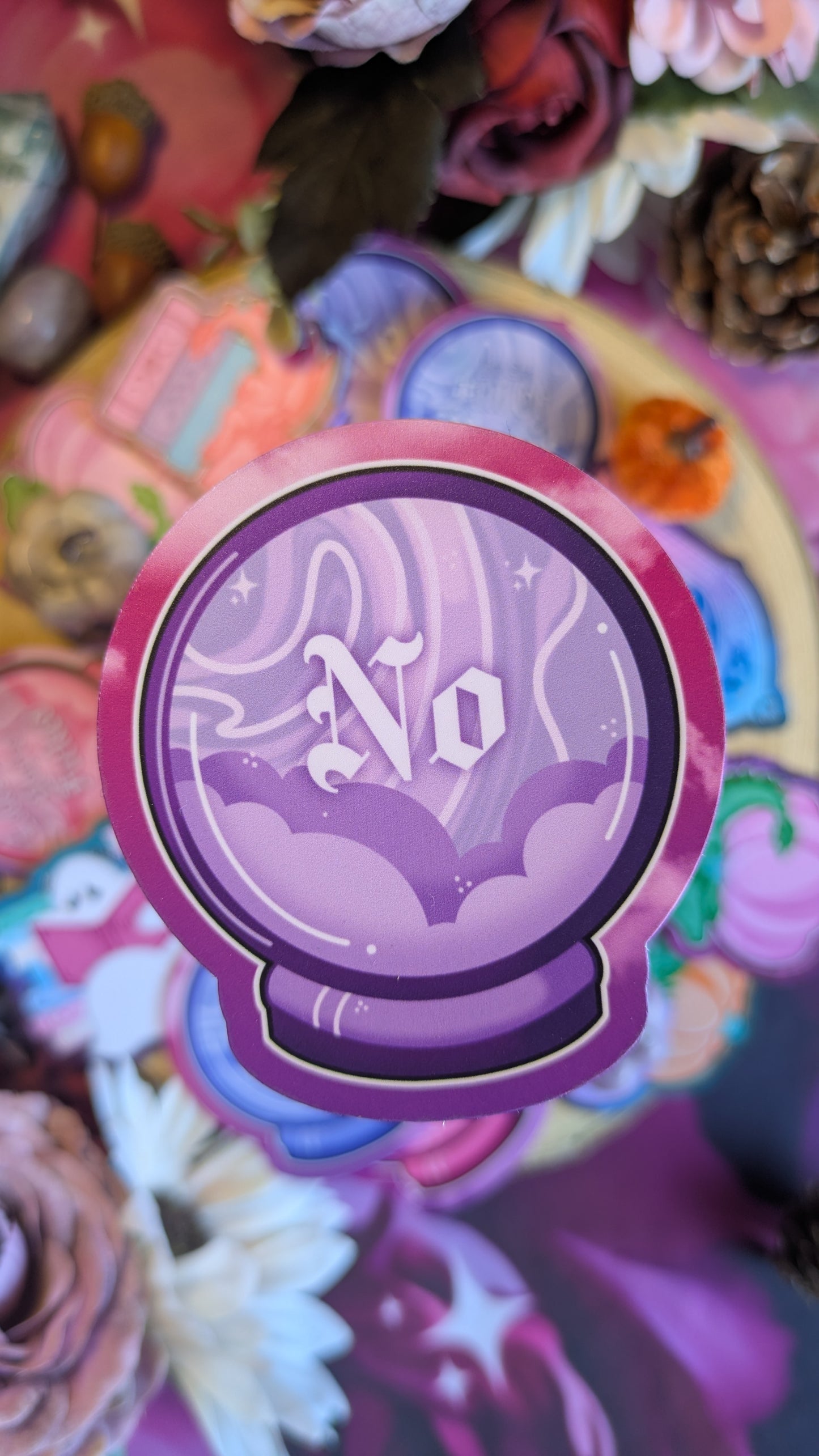 Crystal Ball says NO - Sticker