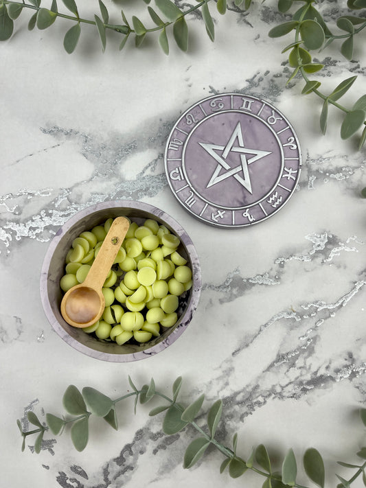 Trinket Box - Lilac Star and Horoscopes Detail