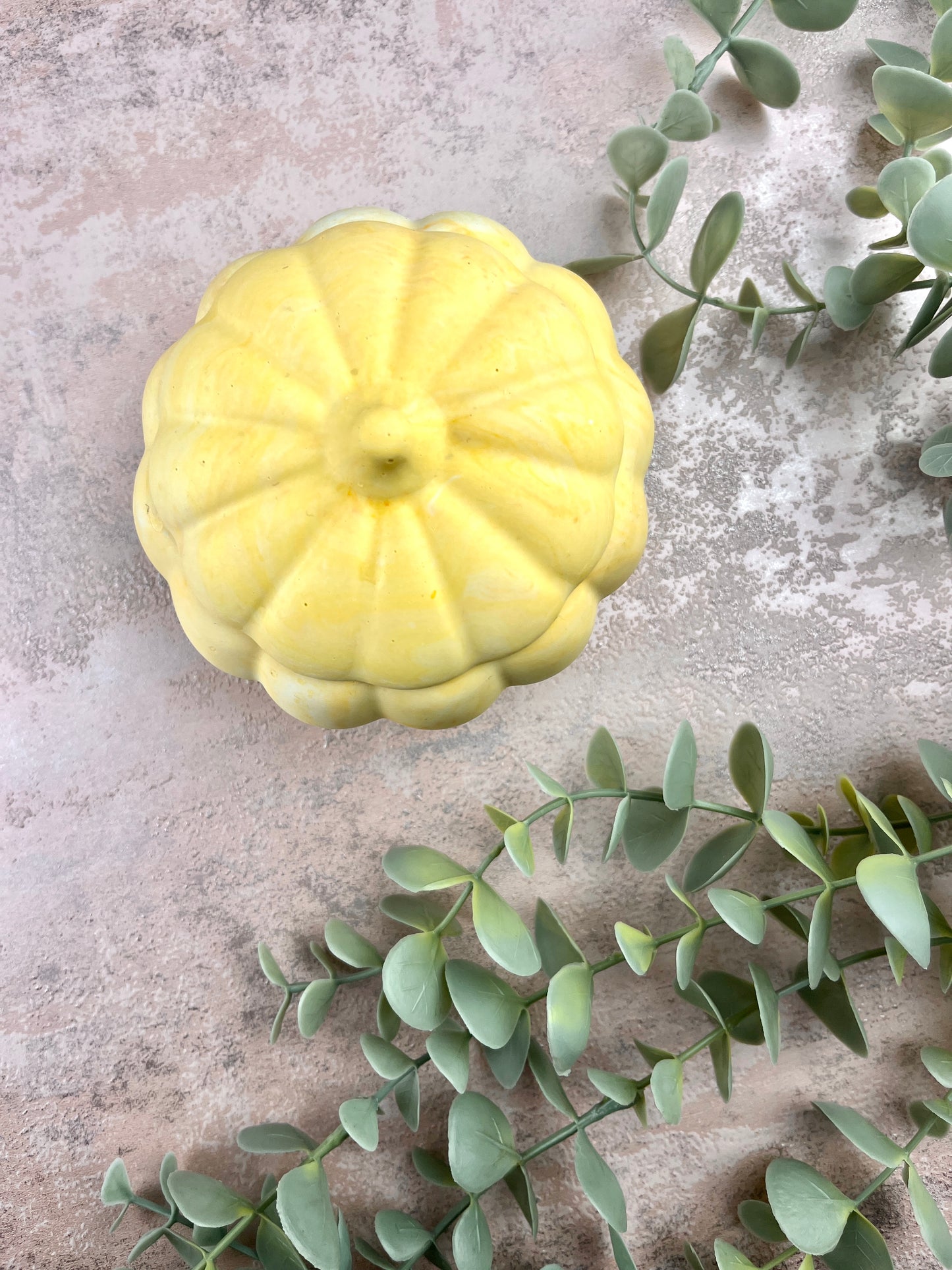 Pumpkin Jar - Yellow Trinket Box